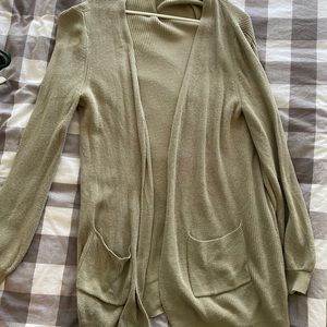 Green cardigan